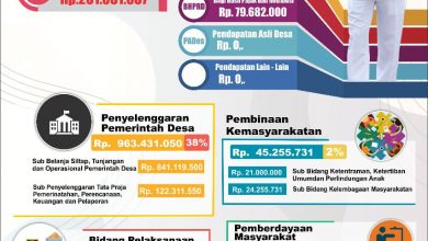Photo of Bentuk Transparansi Anggaran, Pemdes Karang Bajo Pasang Baliho APBDes