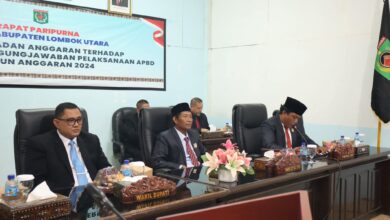 Photo of Wakil Bupati Lombok Utara Hadiri Paripurna Laporan Banggar Ranperda Pertanggungjawaban Pelaksanaan APBD 2024.