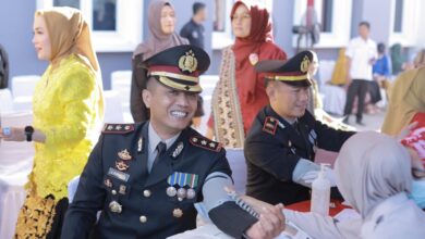 Photo of HUT Bhayangkara ke-79 Sinergitas RSUD Lombok Utara Gelar Donor Darah