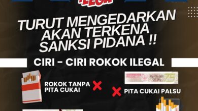 Photo of Gempur Rokok Ilegal Turut Mengedarkan Akan Terkena Sanksi Pidana