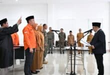 Photo of Bupati Lombok Utara Dr. H. Najmul Akhyar, SH., MH , Lantik Pejabat Manajerial dan Kepala Puskesmas Baru