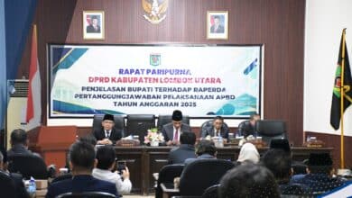 Photo of Rapat Paripurna DPRD Lombok Utara Bupati Sampaikan Penjelasan Raperda Pertanggungjawaban APBD TA 2025